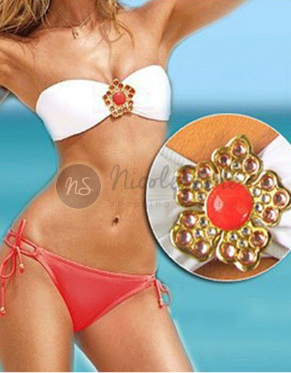Costum de Baie Coral Accesorizat 0013247C